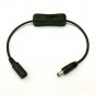 INLINE BLACK SWITCH - 2.1MM DC BARREL CONNECTORS - LED STRIPS