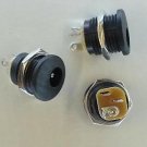 PLUGZ2GO Pk of 20 Black Plastic Panel Mount DC Socket - 5.5mm x 2.5mm