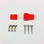 MALE & FEMALE 3 PIN PC FAN LED POWER CONNECTORS - 5 OF EACH- RED INC PINS