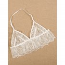 women hot sale transparent floral printing lace bra tops