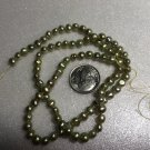 Lime Freshwater Pearl Strand #4