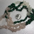Rose Quartz/Malachite/Quartz Strand