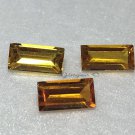Citrine 8x4mm Emerald Cut