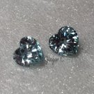 Blue Zircon 5mm Heartshape