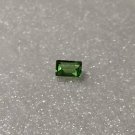 Chrome Tourmaline 3x2mm Emerald Cut