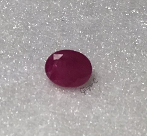 Ruby 5x4mm Oval .60ct