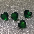Manmade Emerald 5mm Heart