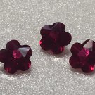 Lab Created Ruby 9mm Flower Shape