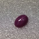 Lab Created Star Ruby 7x5mm Oval Cab 0.75ct