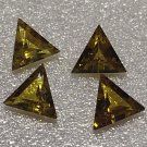 Manmade Yellow Sapphire 7mm Triangle