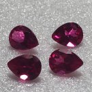 Lab Created Pink Sapphire 8x6mm Pearshape