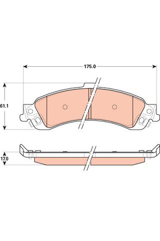 True Ceramic Top Quality Low Dust Brake Pads Fits Chevrolet GMC  Rear - D975