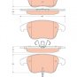 True Ceramic Top Quality Low Dust Brake Pads Fits Volvo XC90  - Rear -CRD980