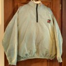 Surf Style irridescent green Q-Za vintage nylon beach pullover windbreaker OSFA