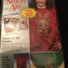Christmas Ugly Sweater Sequin Art garment beading New Sealed Kit Cute Reindeer
