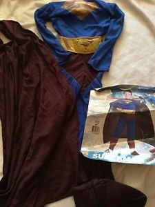 Superman Returns Costume Boy Size Medium Body Cape Complete New