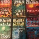 Lot of 6 Heather Graham Paranormal Romance books Flynn Brothers Bone Island