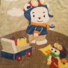 Plush Baby Blanket 45x56 Traveling Pilot Bear Frog Soft Large Lovie