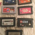 Gameboy Advance Games Lot Of 7 Lego Star Wars Spider-Man 2 Strawberry Shortcake