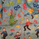 Wiggles Curtain Set Long Panel Valences Tie Backs Blue Kids Dorothy Dinosaur