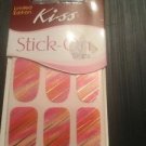 Kiss Nails Stick On Nail Strips Appliqués 58964 Save The Date Pink Peach Sparkle