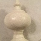 Threshold Decorative Ceramic Figure Off White Floral Cracked Look Bulb Decor New