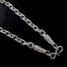 6mm Square Chain Bali Sterling Silver Shiny Chain Necklace Men's