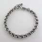 6mm Circle Rolo Link Chain Bali 925 Sterling Silver Bracelet Men's