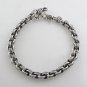 6mm Circle Rolo Link Chain Bali 925 Sterling Silver Bracelet Men's