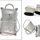 Weave Basket Sterling Silver Shoulder Bag Purse for Apple Iphone 5 Pouch Case