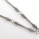 4mm Naga Tulang Bali Braid Multi Hoop 925 Sterling Silver Necklace Amulet