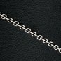 Rolo Flat Circle Link 2mm 925 Sterling Silver Solid Chain Necklace Men's