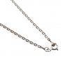 2mm Square Link Chain 925 Sterling Silver Necklace Black Oxidized