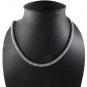 5mm Bali Round Table Chess 925 Sterling Silver Necklace Black Oxidized Men's