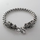 Dragon Scale Head End 6.5mm 925 Sterling Silver Chain Men's Bracelet
