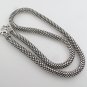 6mm Bali Round Table Chess 925 Sterling Silver Necklace Black Oxidized Men's