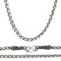 4mm Braid 925 Solid Sterling Silver Bali Chain Necklace Handmade Black Oxidized