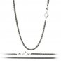 Snake 3mm Bali Braid 925 Solid Sterling Silver Chain Necklace Black Oxidized