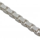 Cube Square Box Venice 4mm 925 Sterling Silver Chain Necklace
