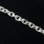 3mm Square Cable Chain Twist Link 925 Solid Sterling Silver Necklace Men's