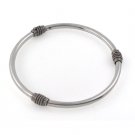 3mm S Twist Rope Bali 925 Sterling Silver Bangle Bracelet Women's