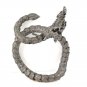 7.5" 8" 9mm Elegant Dragon Head Scale Crawl 925 Sterling Silver Men's Bracelet