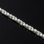 Twist Rope 1.5mm 925 Solid Sterling Silver Chain Necklace Men's White