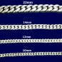 Curb Cuban 20mm 15mm 12mm 10mm 925 Sterling Silver Chain Men's Bracelet Link