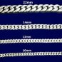 Curb Cuban 20mm 15mm 12mm 10mm 925 Sterling Silver Chain Men's Bracelet Link