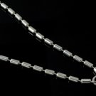 3.5mm Cylinder Chain Link Sterling Silver Men's Necklace