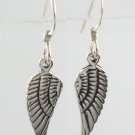 Love Cupid Angel Fairy Wing Bird Filigree 925 Sterling Silver Earrings