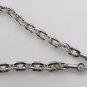 6mm Square Cable Chain Link 925 Sterling Silver Necklace Black Oxidized