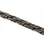 3mm Braid Twist Rope Black Oxidized 925 Sterling Silver Chain Necklace