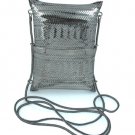 Basket Weave Woven 925 Sterling Silver Evening Bag Handbag Purse Shoulder Strap